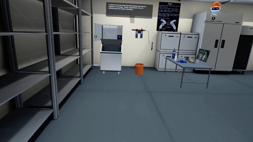 Student practicing EPA 608 refrigerant recovery in virtual HVAC simulation