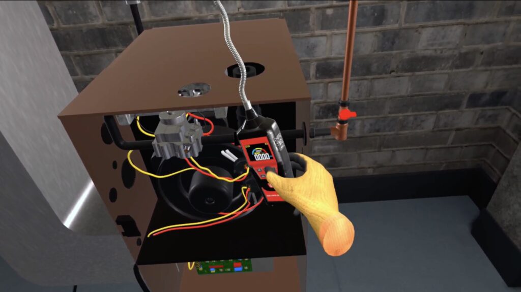 Career services coaching session supporting trade job placement after VR training