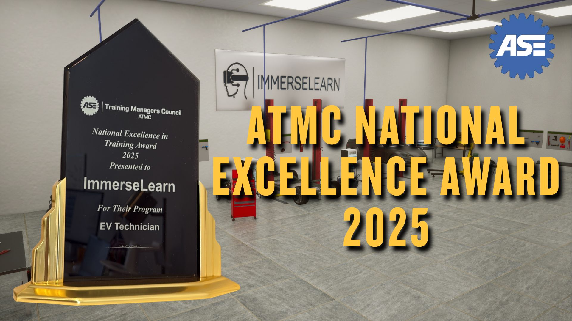 Immerse Learn EV Technician Program wins ATMC National Excellence Award