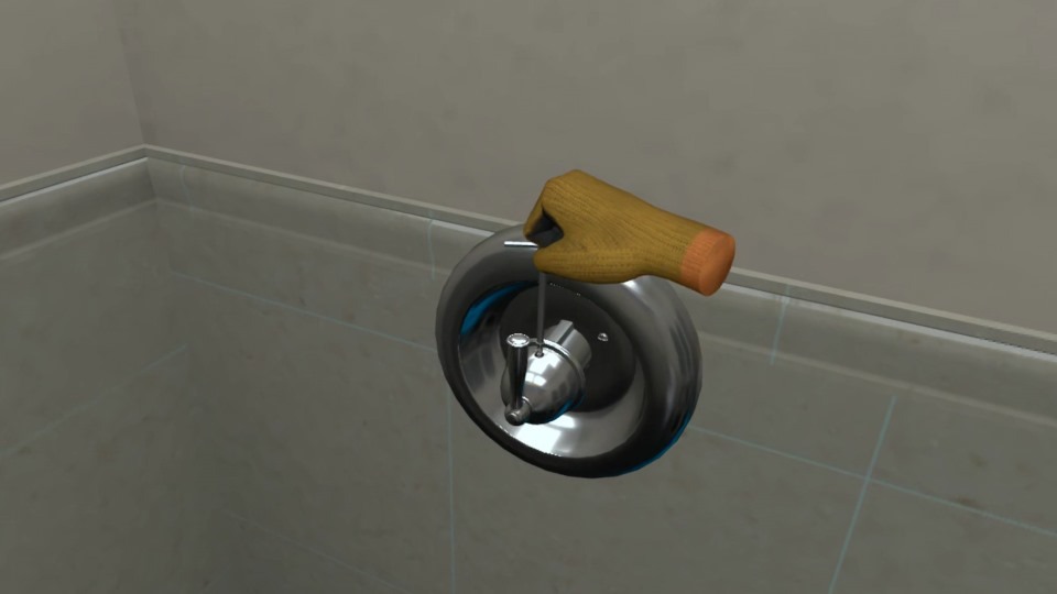 Fixing leaking shower valve by changing cartridge plumbing repair