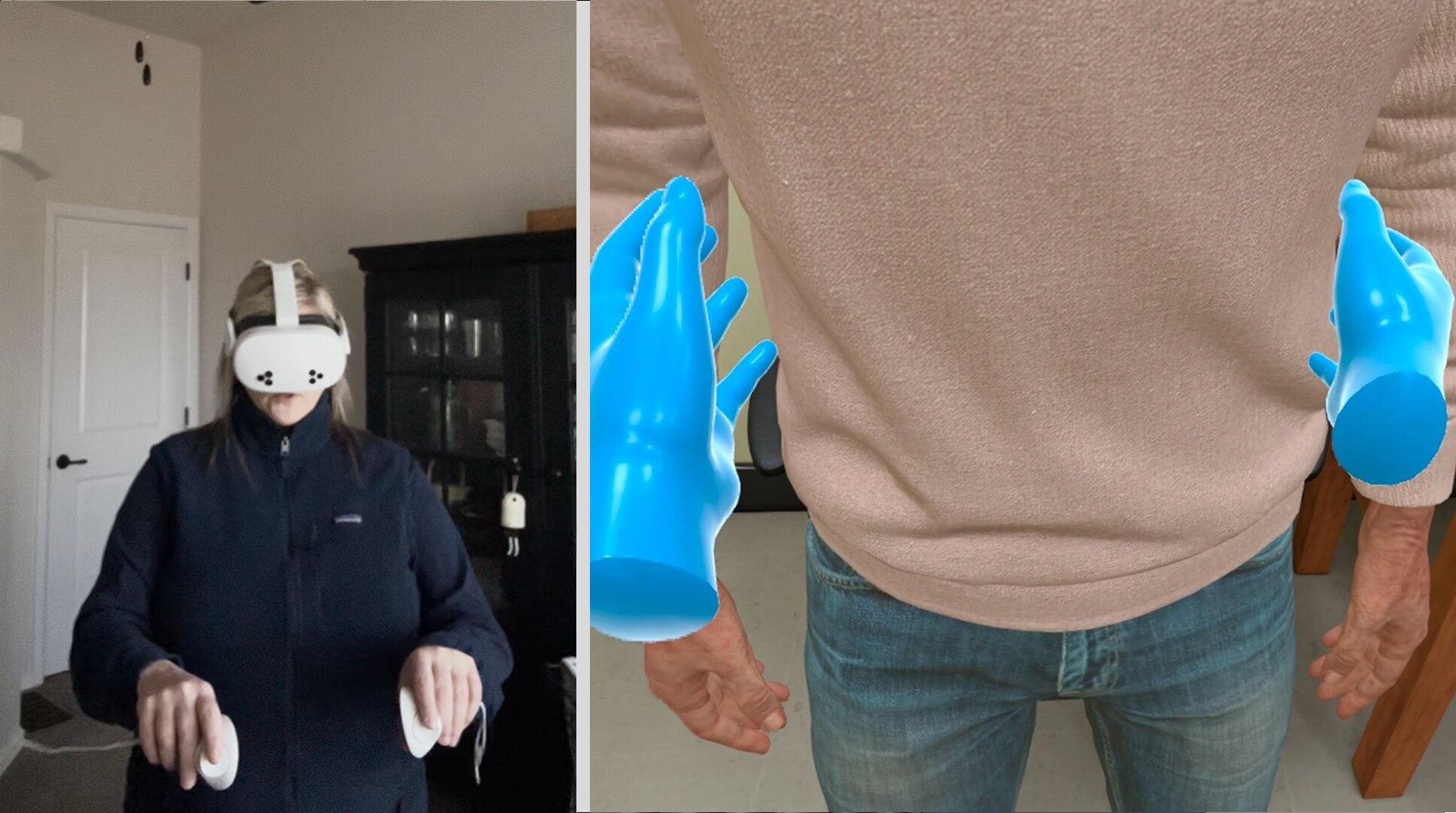 Healthcare professional demonstrating proper body mechanics while assisting a patient