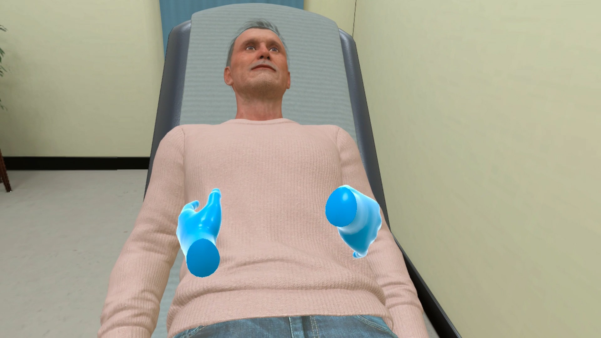 Clinical medical assistant practicing core body mechanics principles for patient safety