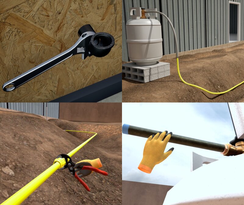 Hands-on Fuel Gas and Fuel Oil Systems training with VR for skilled technicians