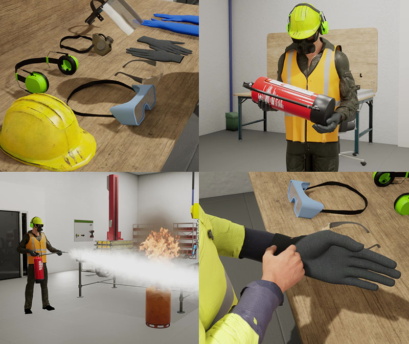 EV battery safety training using immersive VR for technicians and workplace safety