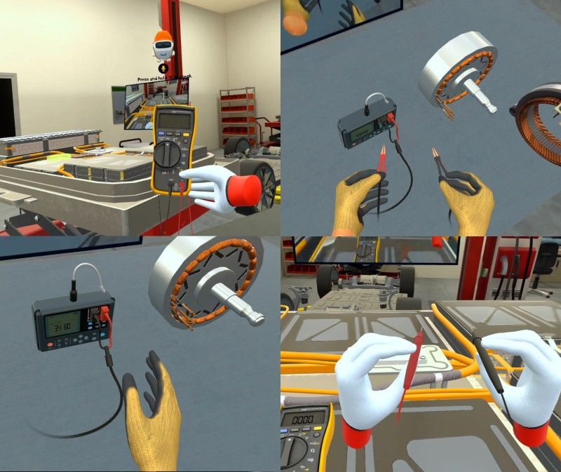HEV electric component diagnostics training for motors, batteries and BMS systems