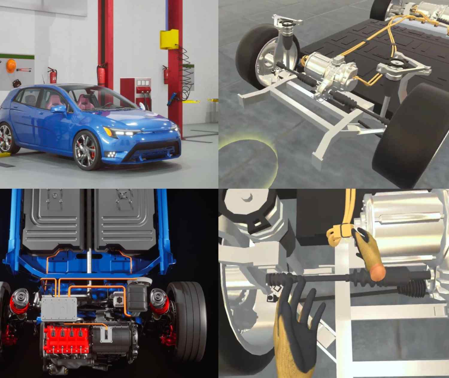 Electric vehicle types training course covering BEV HEV PHEV systems for technicians