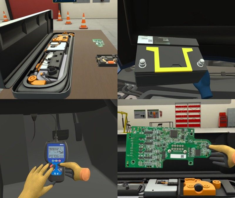 Global EV safety standards VR training for technicians in battery and sensor systems
