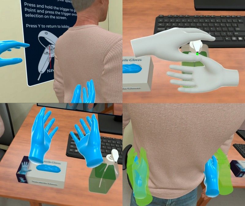 Clinical medical assistant assisting patient with safe movement and positioning