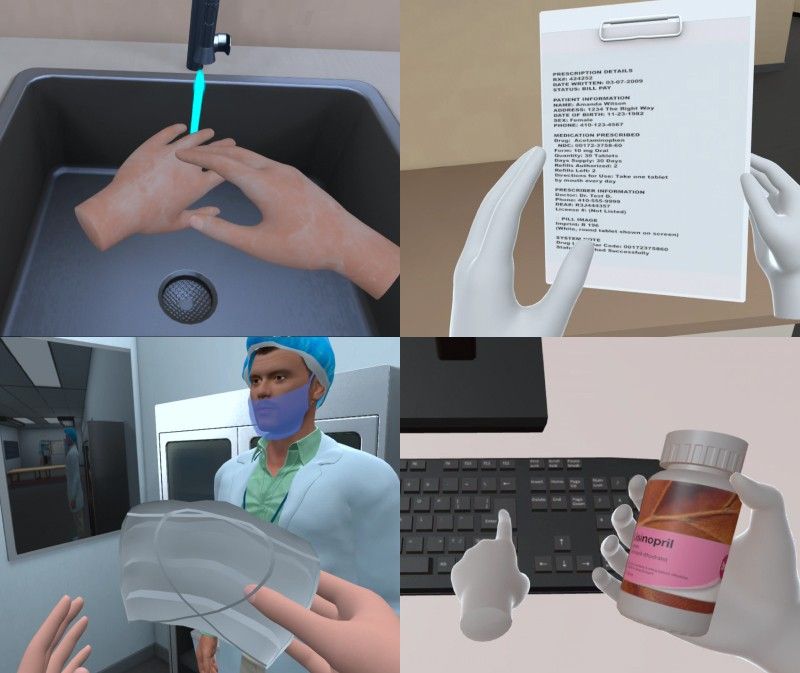 Pharmacy technician training students learning pharmacy settings and professional roles