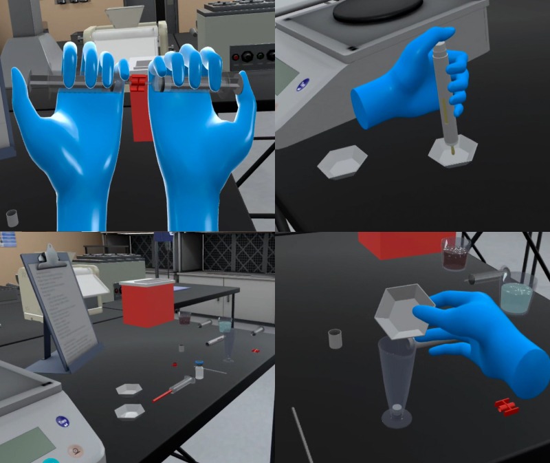 Topical gel compounding simulation training demonstrating accurate weighing and mixing techniques