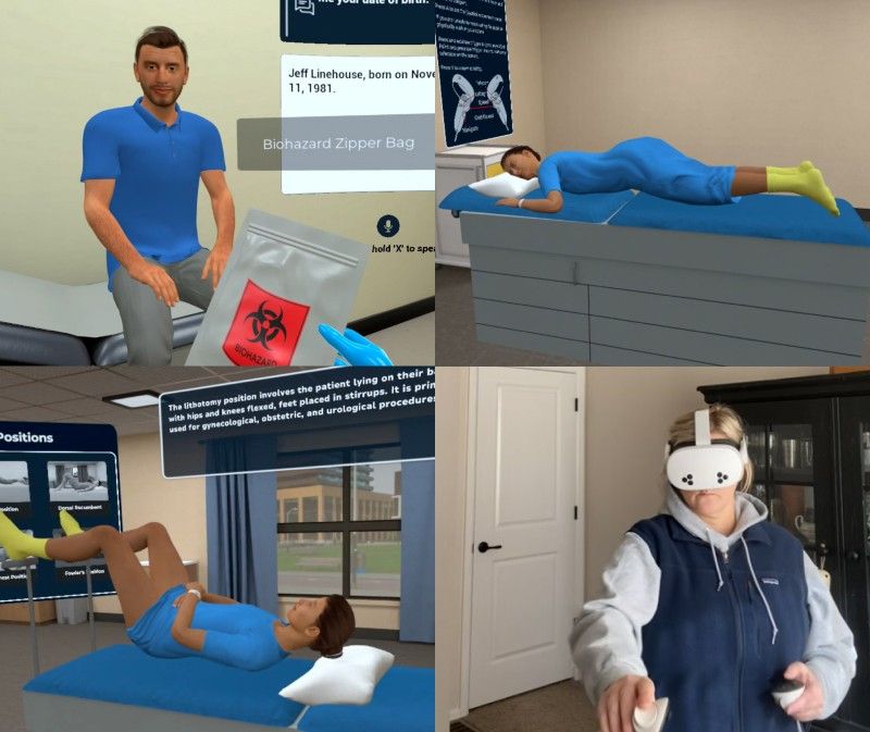 Medical assistant supporting gastroenterology procedure with patient preparation