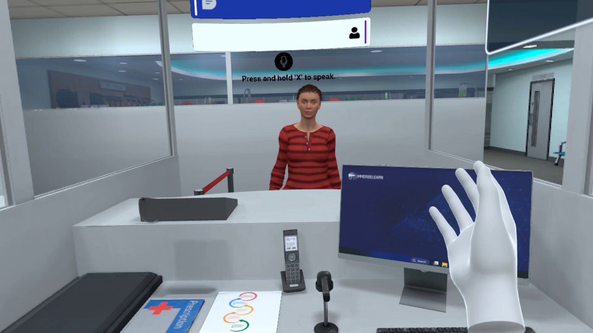 Image showing comparison of traditional and immersive VR pharmacy technician training