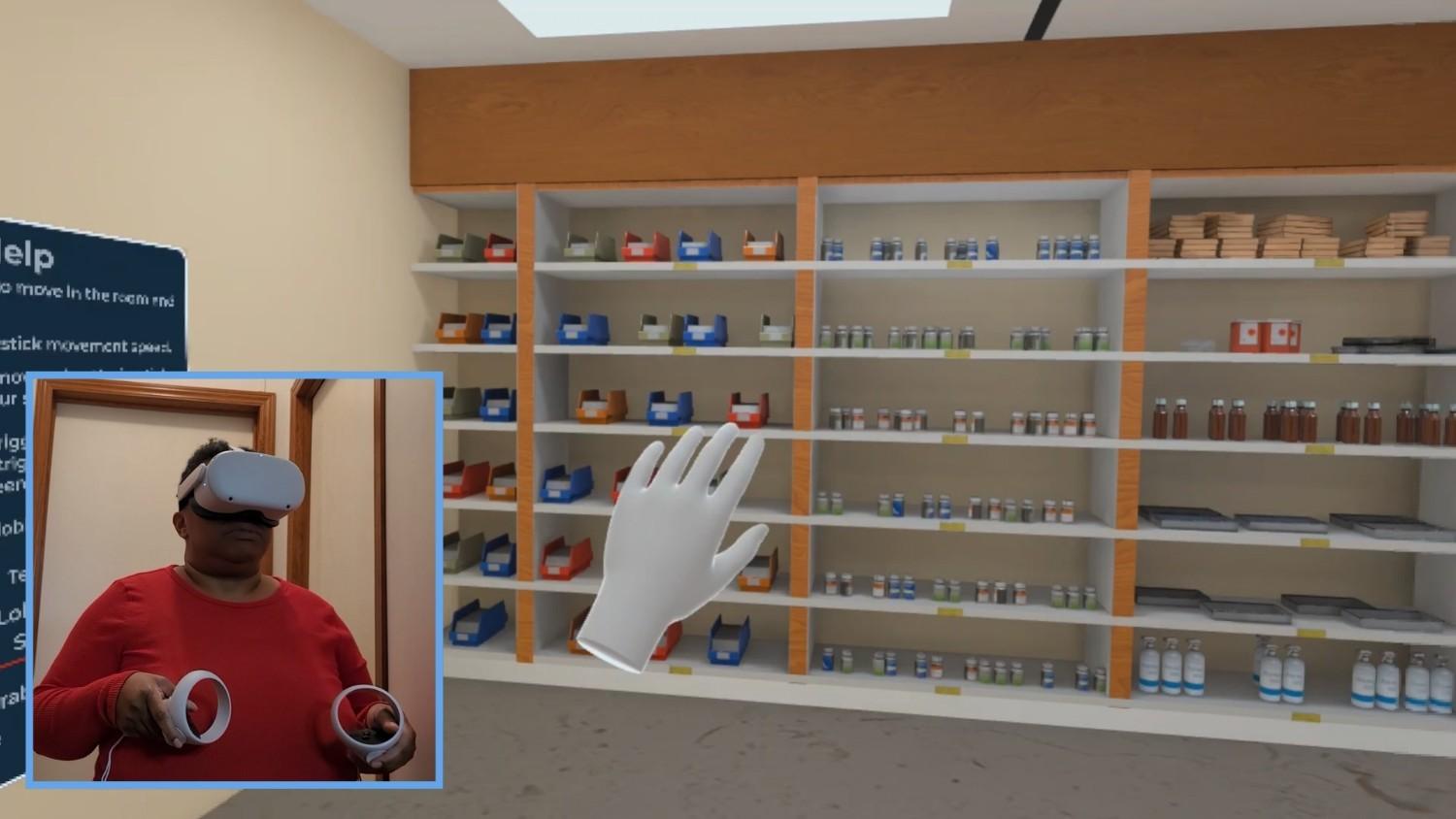 VR medication safety training for pharmacy technicians