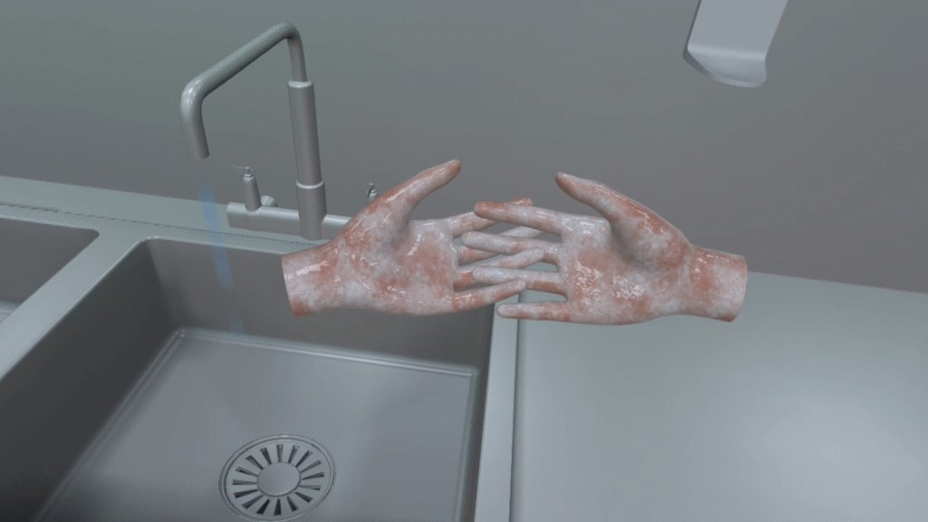 VR sterile processing training for sterilization and decontamination procedures