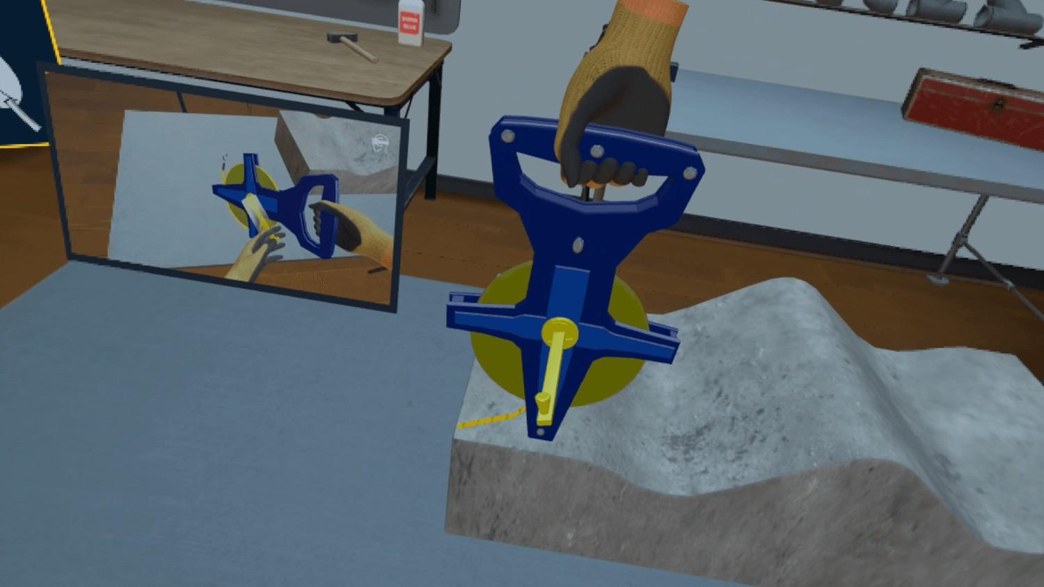 Safe virtual reality training for hands-on technical skill development