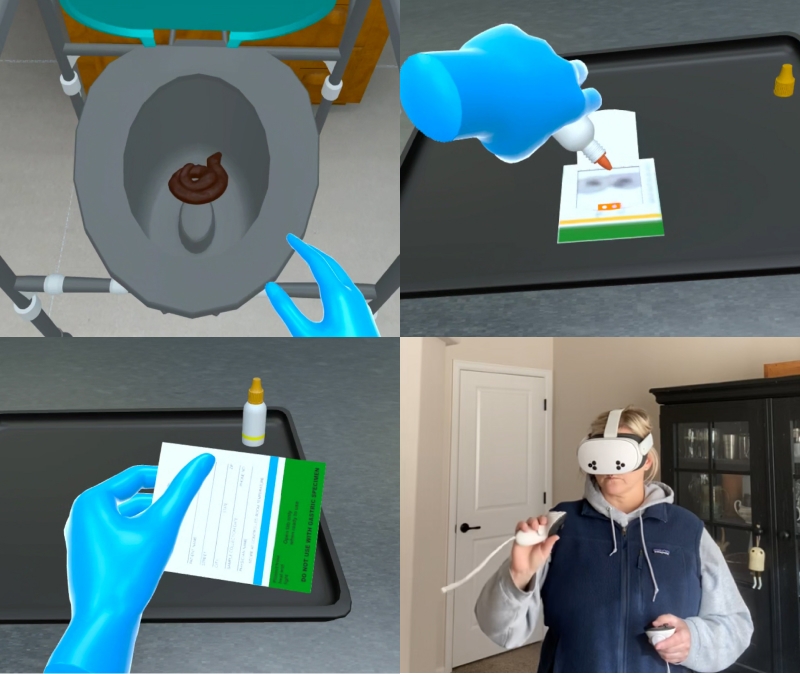 CLIA-waived rapid influenza testing VR simulation for medical assistant training