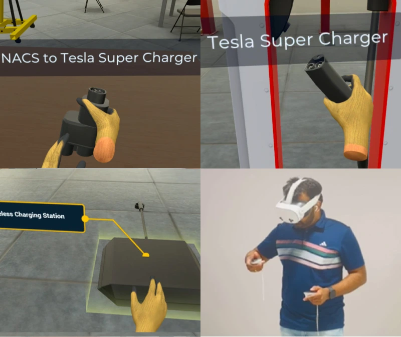 EV technician learning EV charging system fundamentals