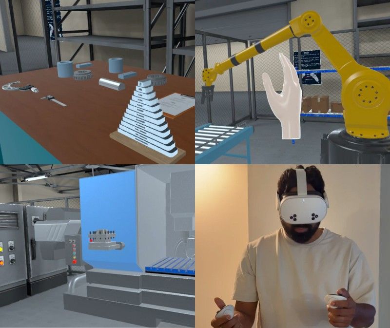 Manufacturing associate exploring workplace safety