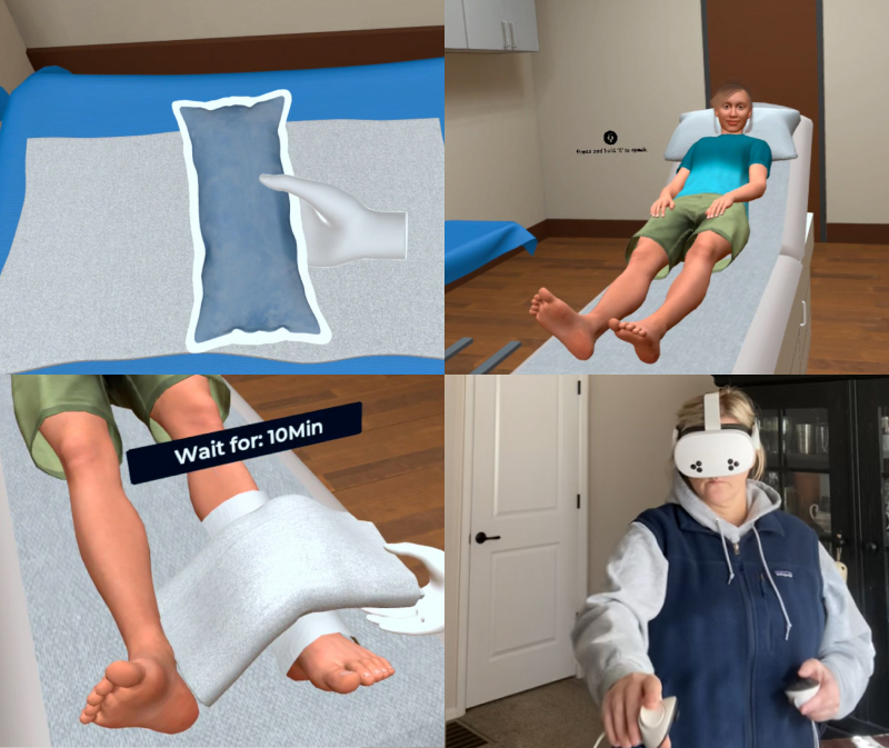 Clinical Medical Assistant performing blood pressure measurement