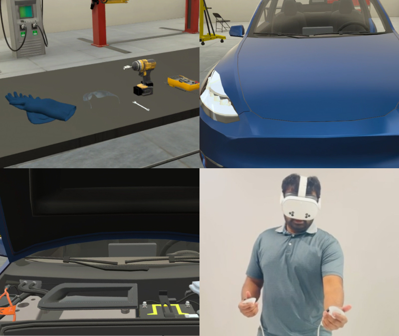 EV technician learning EV charging system fundamentals